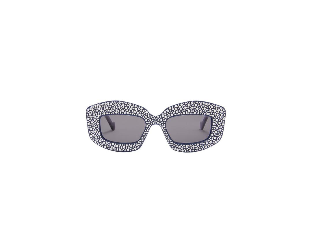 Loewe Loewe Pavé Screen Sunglasses In Acetate Navy Blue