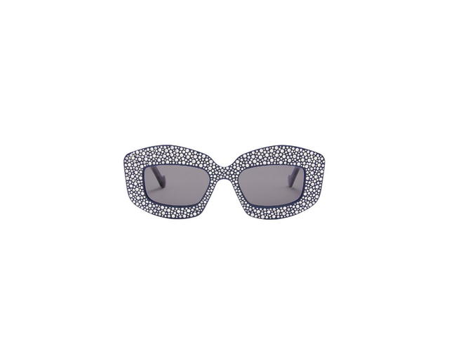 Loewe Loewe Pavé Screen Sunglasses In Acetate Navy Blue - view 1