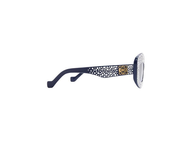 Loewe Loewe Pavé Screen Sunglasses In Acetate Navy Blue - view 3