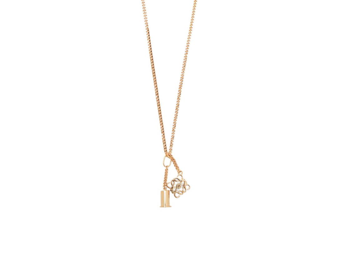 Loewe Loewe Personalisation Necklace In Metal Gold