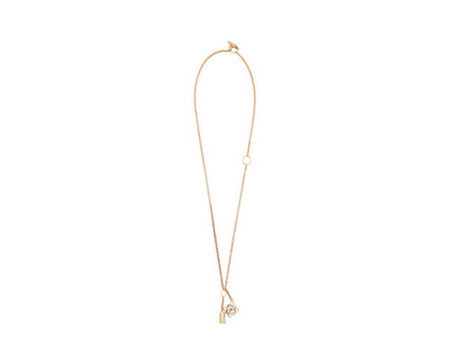 Loewe Loewe Personalisation Necklace In Metal Gold - view 2