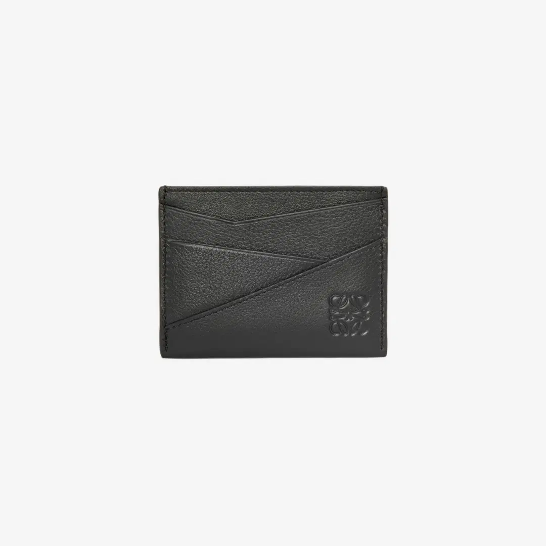Loewe Loewe Puzzle Edge Plain Card Holder in Classic Calfskin Black