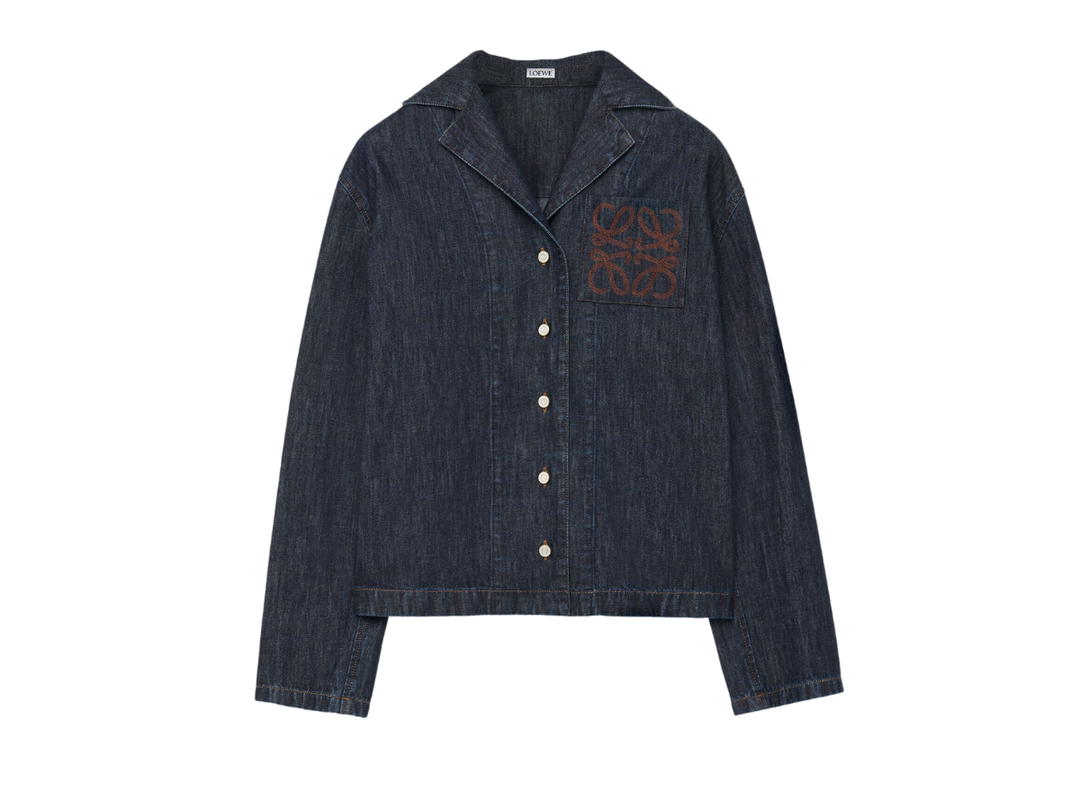 Loewe Loewe Pyjama Blouse In Denim Indigo