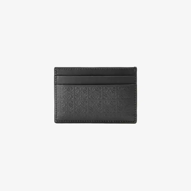 Loewe Loewe Repeat Plain Card Holder in Embossed Silk Calfskin Black - view 2