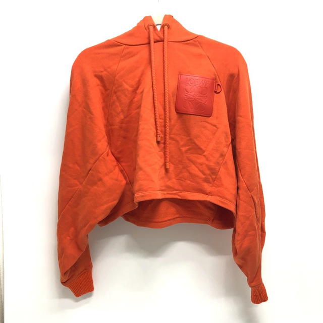 Loewe LOEWE S359Y22X18 Leather logo patch Anagram Cropped Hoodie Long Sleeve Parka - view 2