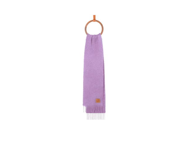 Loewe Loewe Scarf In Mohair And Wool Violet - view 2