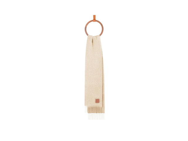 Loewe Loewe Scarf In Mohair And Wool White - view 2