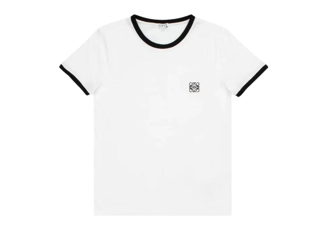 Loewe Loewe Slim Fit T-Shirt In Cotton White Black
