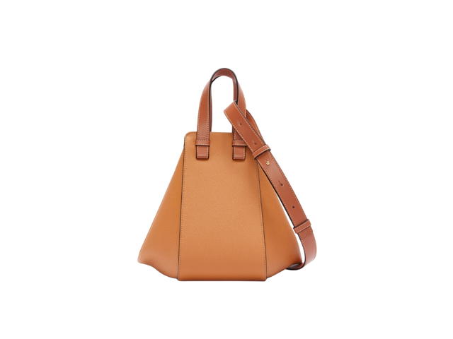 Loewe Loewe Small Hammock Bag In Soft Grained Calfskin With Gold Metallic Colour Light Caramel - view 2