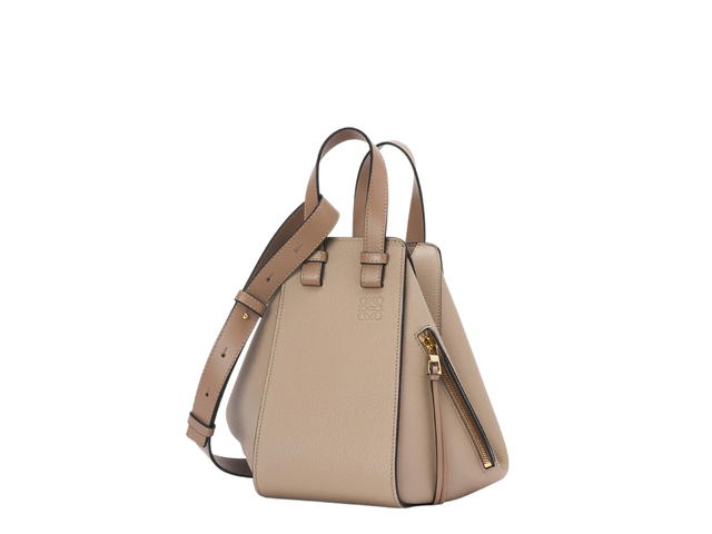 Loewe Loewe Small Hammock Bag In Soft Grained Calfskin With Gold Metallic Colour Sand - view 1
