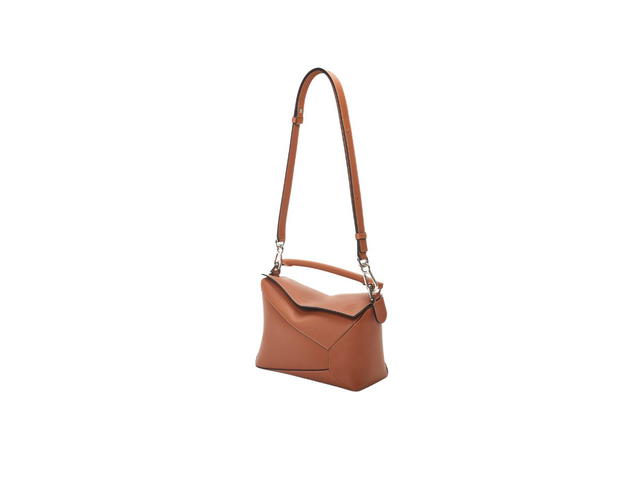 Loewe Loewe Small Puzzle Bag In Classic Calfskin With Palladium Metallic Tan - view 5
