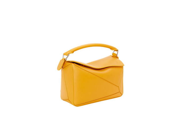 Loewe Loewe Small Puzzle Bag In Satin Calfskin With Palladium Metallic Sunflower - view 2