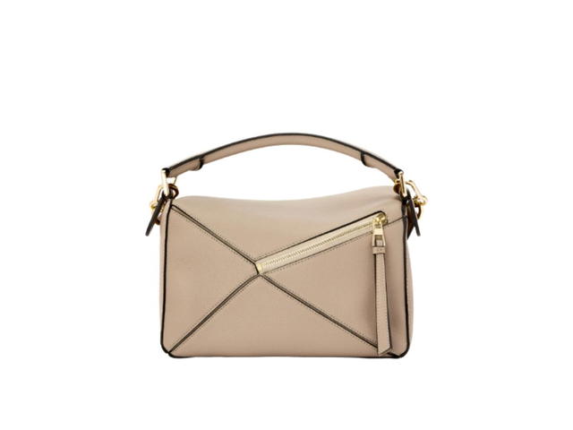Loewe Loewe Small Puzzle Bag In Soft Grained Calfskin With Gold Metallic  Sand - view 1
