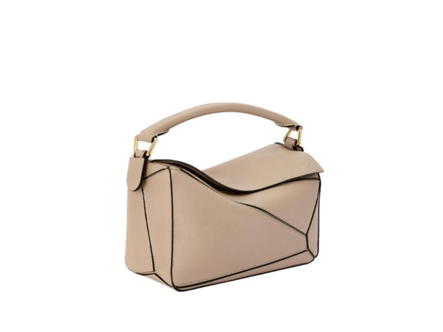 Loewe Loewe Small Puzzle Bag In Soft Grained Calfskin With Gold Metallic  Sand - view 2