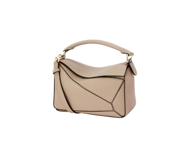 Loewe Loewe Small Puzzle Bag In Soft Grained Calfskin With Gold Metallic  Sand - view 3
