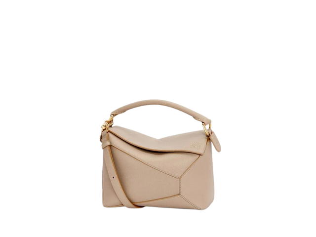 Loewe Loewe Small Puzzle Bag In Soft Grained Calfskin With Gold Hardware Sand - view 1