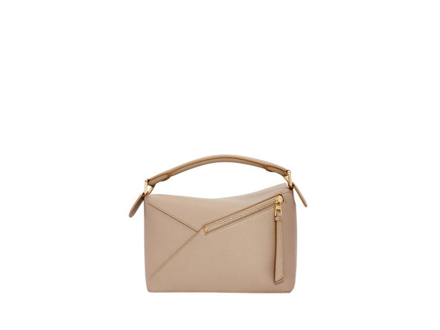 Loewe Loewe Small Puzzle Bag In Soft Grained Calfskin With Gold Hardware Sand - view 2