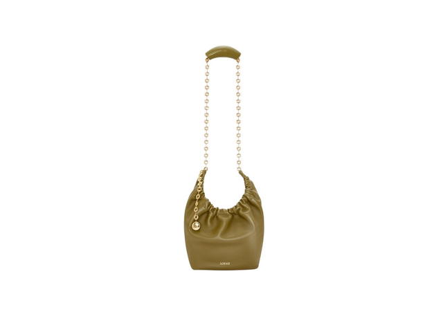 Loewe Loewe Small Squeeze Bag In Nappa Lambskin Olive - view 4