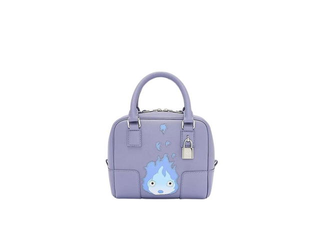 Loewe Loewe x Howl’s Moving Castle Amazona 16 In Calcifer Leather With Palladium Metallic Colour Purple - view 1