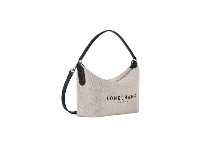 Longchamp Longchamp Essential S Crossbody Bag In Canvas With Silver Color Metallic Hardware Ecru - view 2
