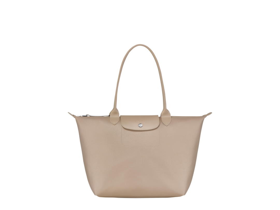 Longchamp Longchamp Le Pliage City Tote Bag L In Canvas With Gold Hardware Sand