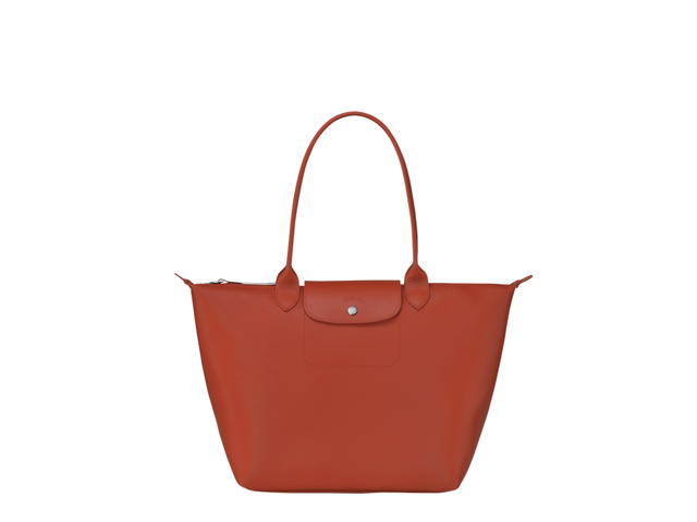 Longchamp Longchamp Le Pliage City Tote Bag L In Canvas With Gold Hardware Terracotta - view 1