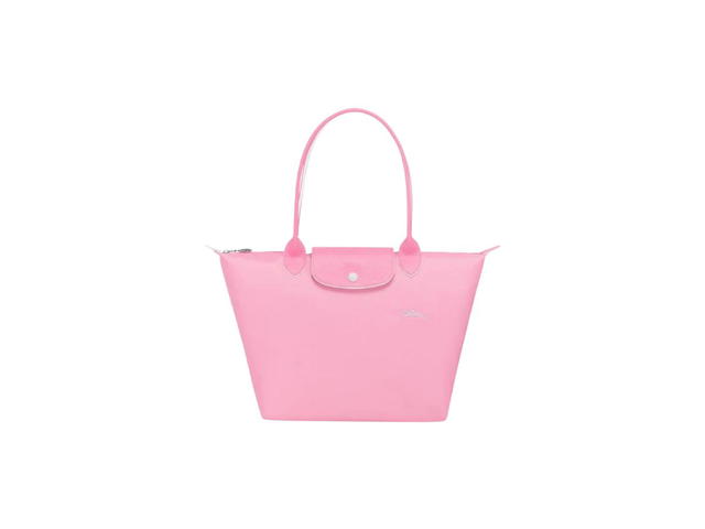 Longchamp Longchamp Le Pliage Club Large Shoulder Bag In Canvas With Silver Color Metallic Hardware Pink - view 1