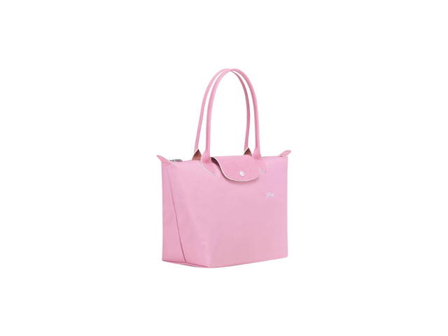 Longchamp Longchamp Le Pliage Club Large Shoulder Bag In Canvas With Silver Color Metallic Hardware Pink - view 2