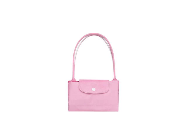 Longchamp Longchamp Le Pliage Club Large Shoulder Bag In Canvas With Silver Color Metallic Hardware Pink - view 4
