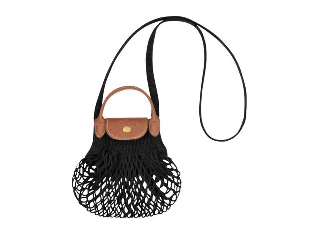 Longchamp Longchamp Le Pliage Filet Crossbody Bag XS Black - view 1