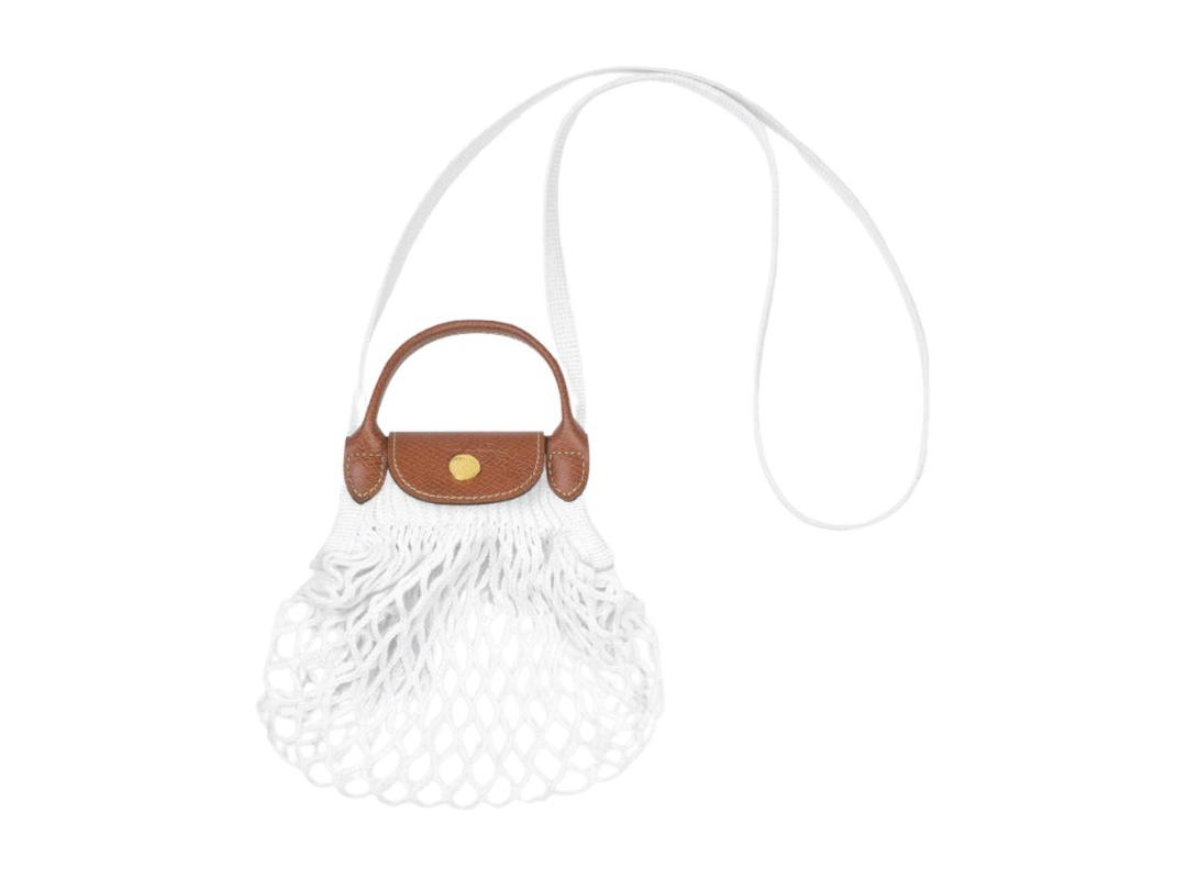 Longchamp Longchamp Le Pliage Filet Crossbody Bag XS Ecru