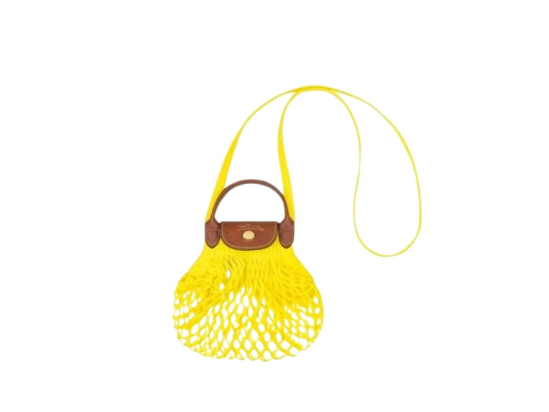 Longchamp Longchamp Le Pliage Filet Crossbody Bag XS Yellow