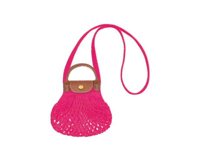 Longchamp Longchamp Le Pliage Filet XS Mesh Bag In Canvas With Gold Color Metallic Hardware Candy - view 1