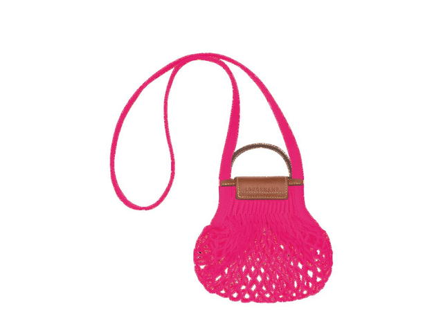 Longchamp Longchamp Le Pliage Filet XS Mesh Bag In Canvas With Gold Color Metallic Hardware Candy - view 3