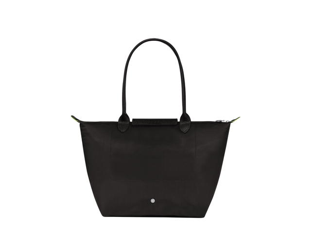 Longchamp Longchamp Le Pliage Green L Tote Bag In Recycled Canvas With Silver Tone Hardware - view 2