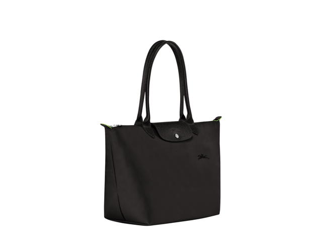 Longchamp Longchamp Le Pliage Green L Tote Bag In Recycled Canvas With Silver Tone Hardware - view 3