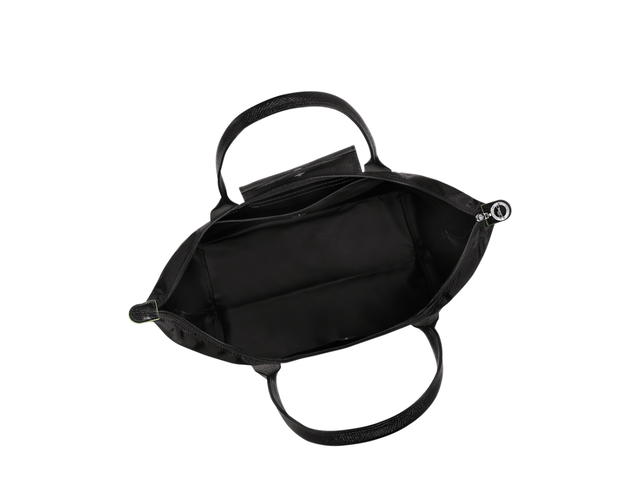 Longchamp Longchamp Le Pliage Green L Tote Bag In Recycled Canvas With Silver Tone Hardware - view 4