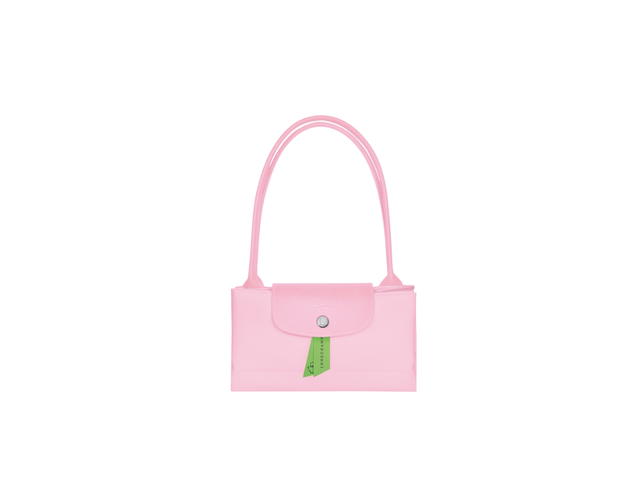 Longchamp Longchamp Le Pliage Green M Tote Bag In Recycled Polyamide Canvas With Silver Color Metallic Hardware Pink - view 3