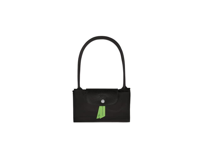 Longchamp Longchamp Le Pliage Green M Tote Bag In Recycled Polyamide Canvas With Silver Color Metallic Hardware Black - view 3