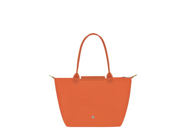 Longchamp Longchamp Le Pliage Green M Tote Bag In Recycled Polyamide Canvas With Silver Color Metallic Hardware Carot - view 2