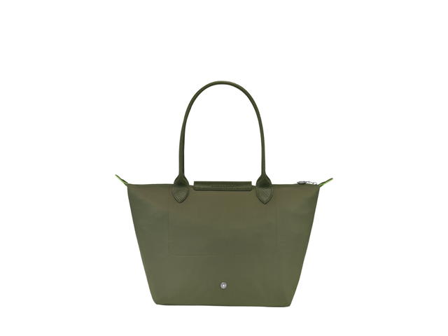 Longchamp Longchamp Le Pliage Green M Tote Bag In Recycled Polyamide Canvas With Silver Color Metallic Hardware Forest - view 2