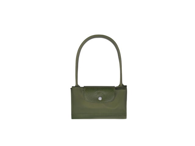Longchamp Longchamp Le Pliage Green M Tote Bag In Recycled Polyamide Canvas With Silver Color Metallic Hardware Forest - view 3
