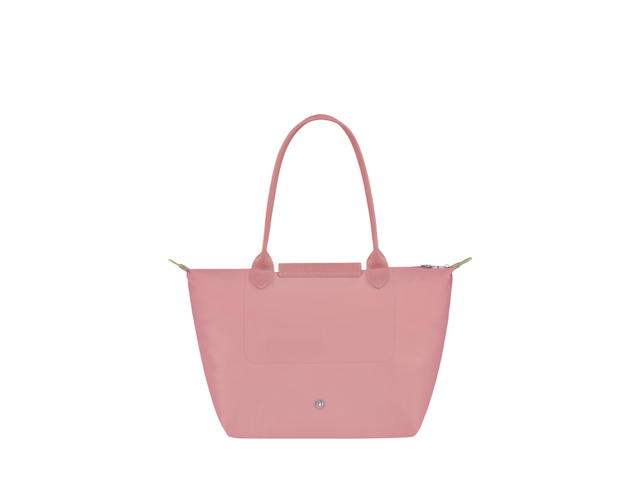 Longchamp Longchamp Le Pliage Green M Tote Bag In Recycled Polyamide Canvas With Silver Color Metallic Hardware Petal Pink - view 2