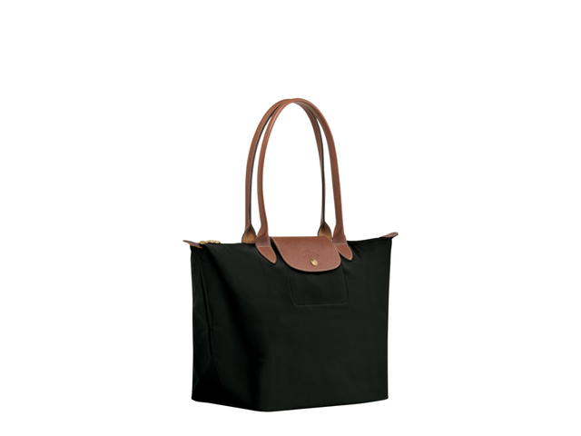 Longchamp Longchamp Le Pliage Original L Tote Bag In Recycled Canvas With Gold Metal Hardware Black - view 2