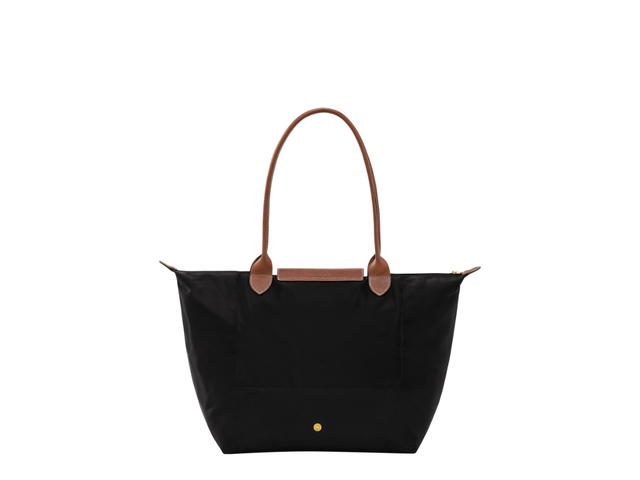 Longchamp Longchamp Le Pliage Original L Tote Bag In Recycled Canvas With Gold Metal Hardware Black - view 3