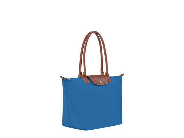 Longchamp Longchamp Le Pliage Original L Tote Bag In Recycled Canvas With Gold Metal Hardware Cobalt - view 2