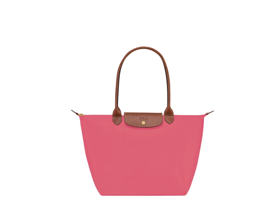 Longchamp Longchamp Le Pliage Original L Tote Bag In Recycled Canvas With Gold Metal Hardware Grenadine