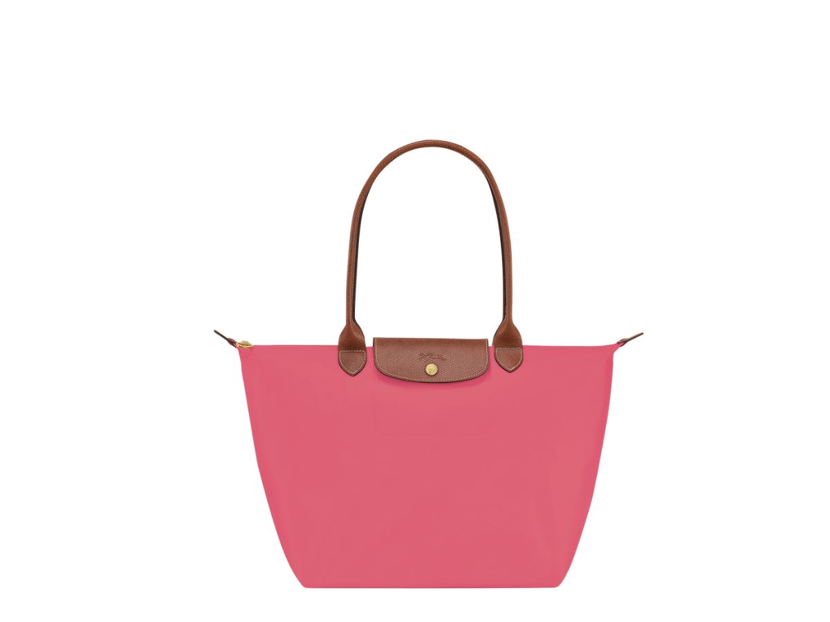 Longchamp Longchamp Le Pliage Original L Tote Bag In Recycled Canvas With Gold Metal Hardware Grenadine