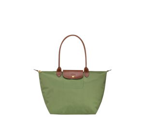 Buy Longchamp Le Pliage Original L Tote Bag In Recycled Canvas With Gold Metal Hardware Lichen at Sasom – Authentic and Ready to Ship