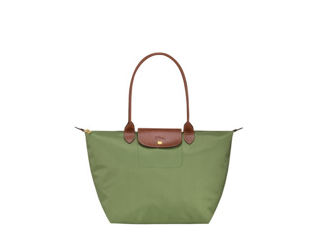Longchamp Longchamp Le Pliage Original L Tote Bag In Recycled Canvas With Gold Metal Hardware Lichen - view 1